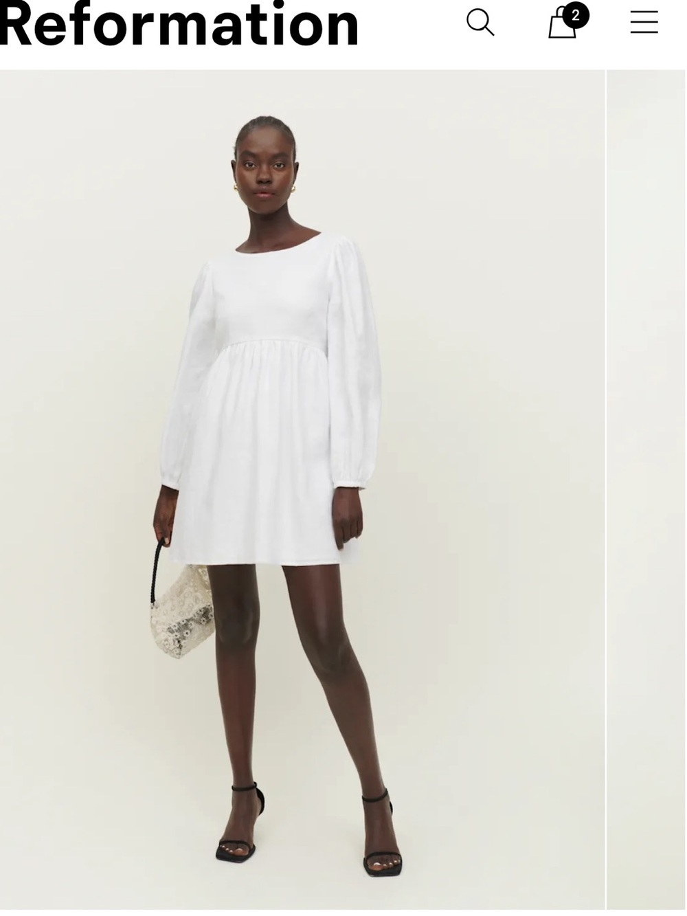 Reformation Ramone Linen Dress